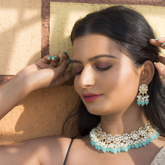 Women's Pearl Moti Mala Neckl
