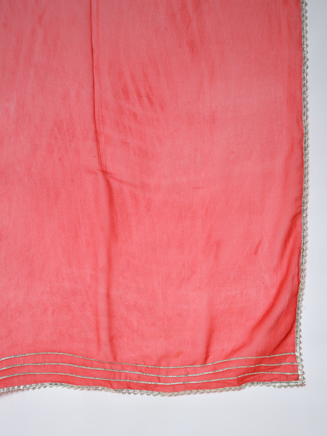 Women's Red Anarkali Kurta & With Dupatta
