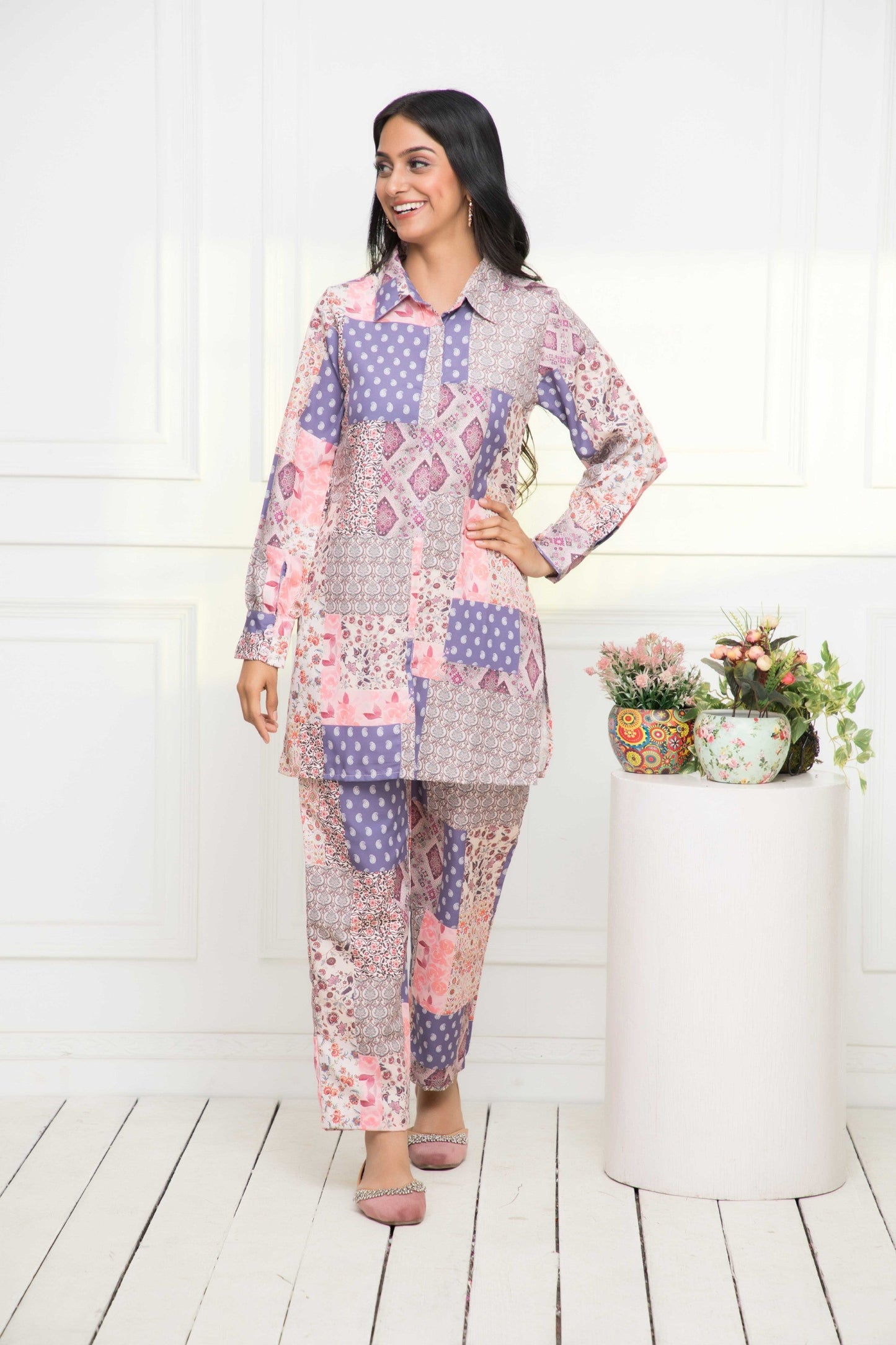 Women's Multi Printed Bling & Sparkly Co-Ords