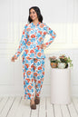Women's Multi Printed Romantic Florals Co-Ords