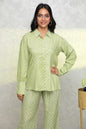 Women's Green Printed Co-Ords
