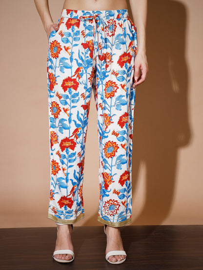 Women's Multi Solid Kurta & Trousers With Dupatta