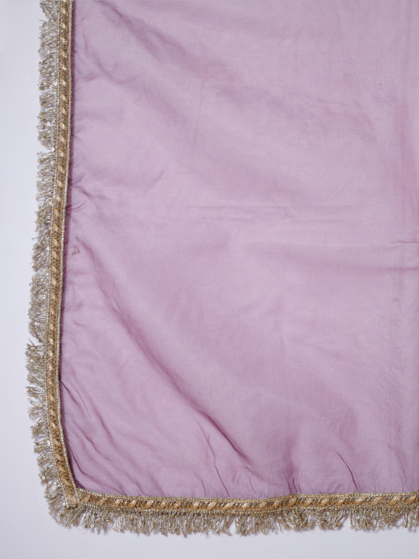 Women's Mauve Solid Kurta & Palazzos With Dupatta