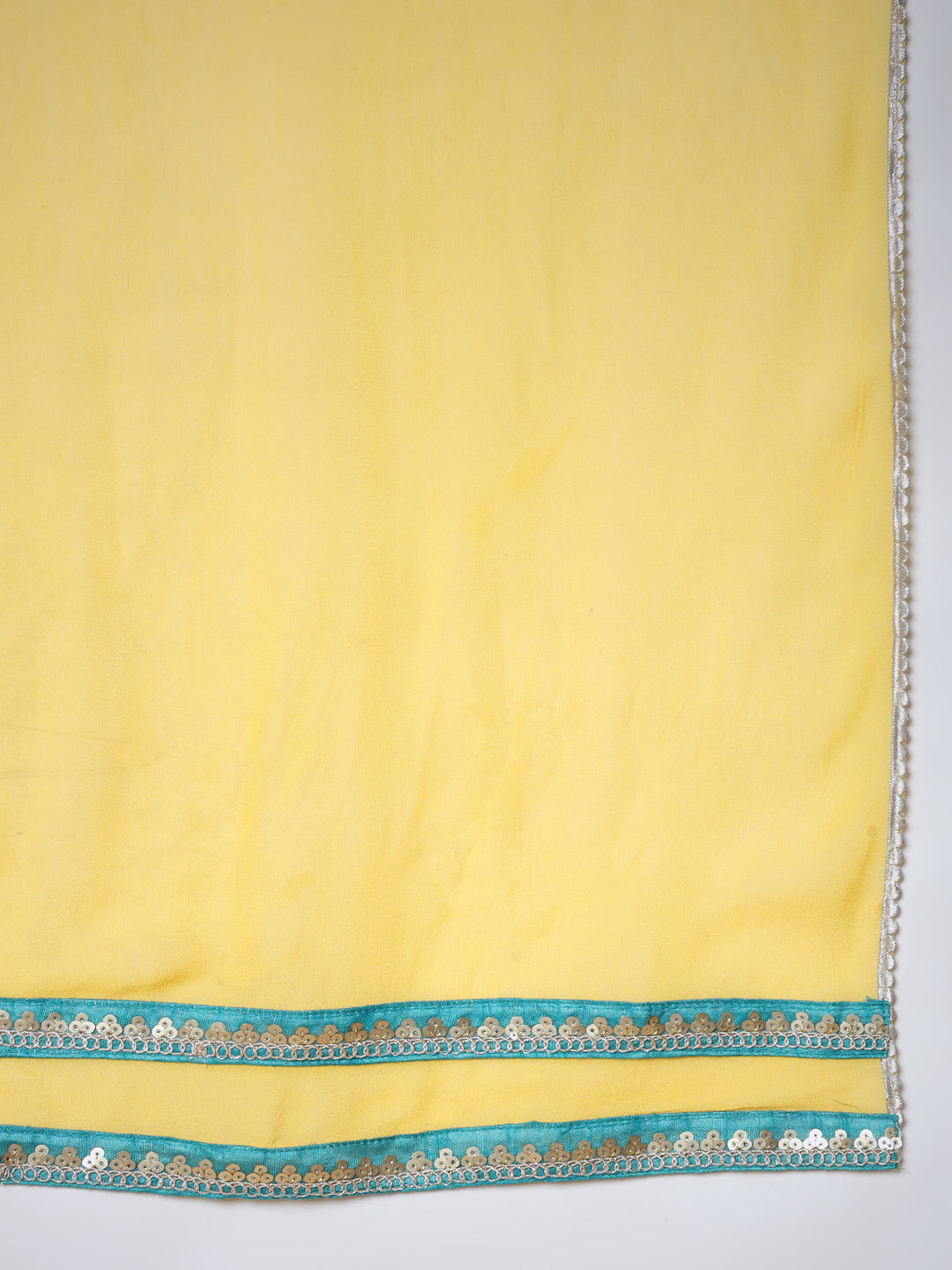 Women's Yellow A-Line Kurta & Salwar With Dupatta