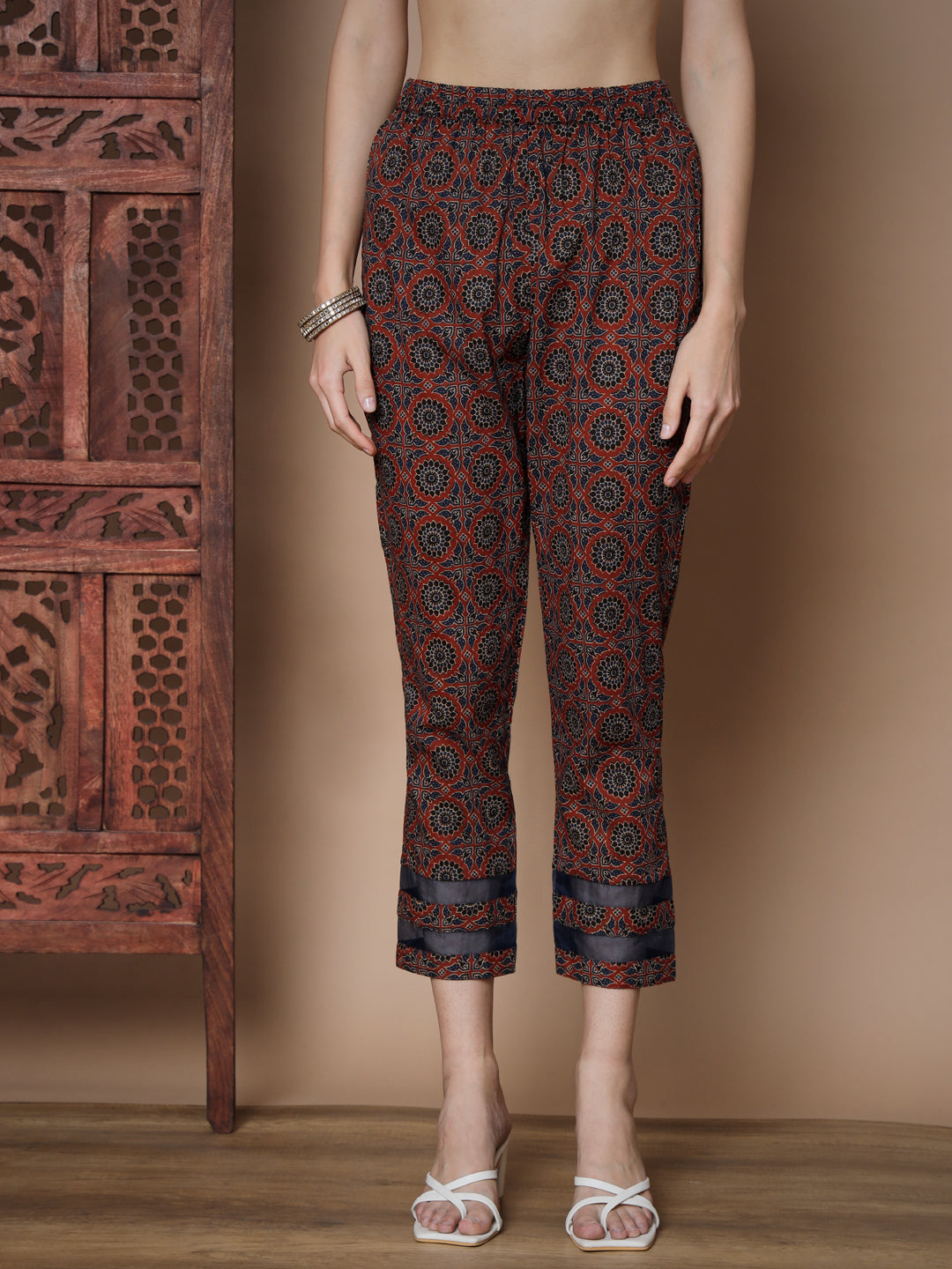 Women's Blue Straight Kurta & Trousers With Dupatta
