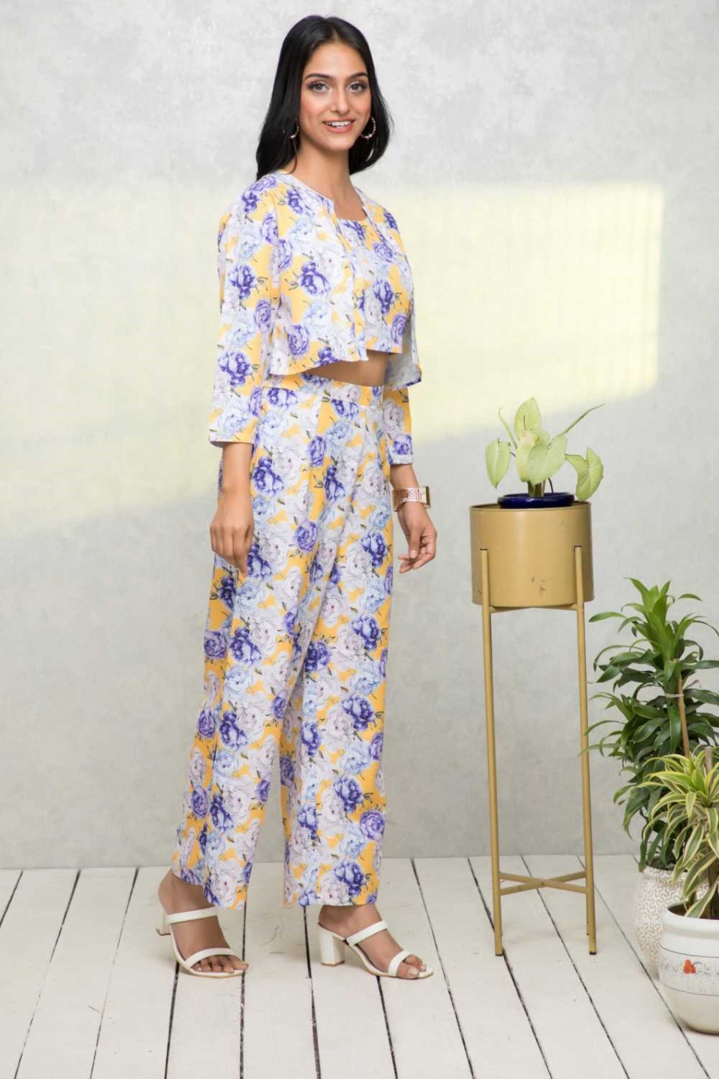Women's Multi Printed Pastels Co-Ords