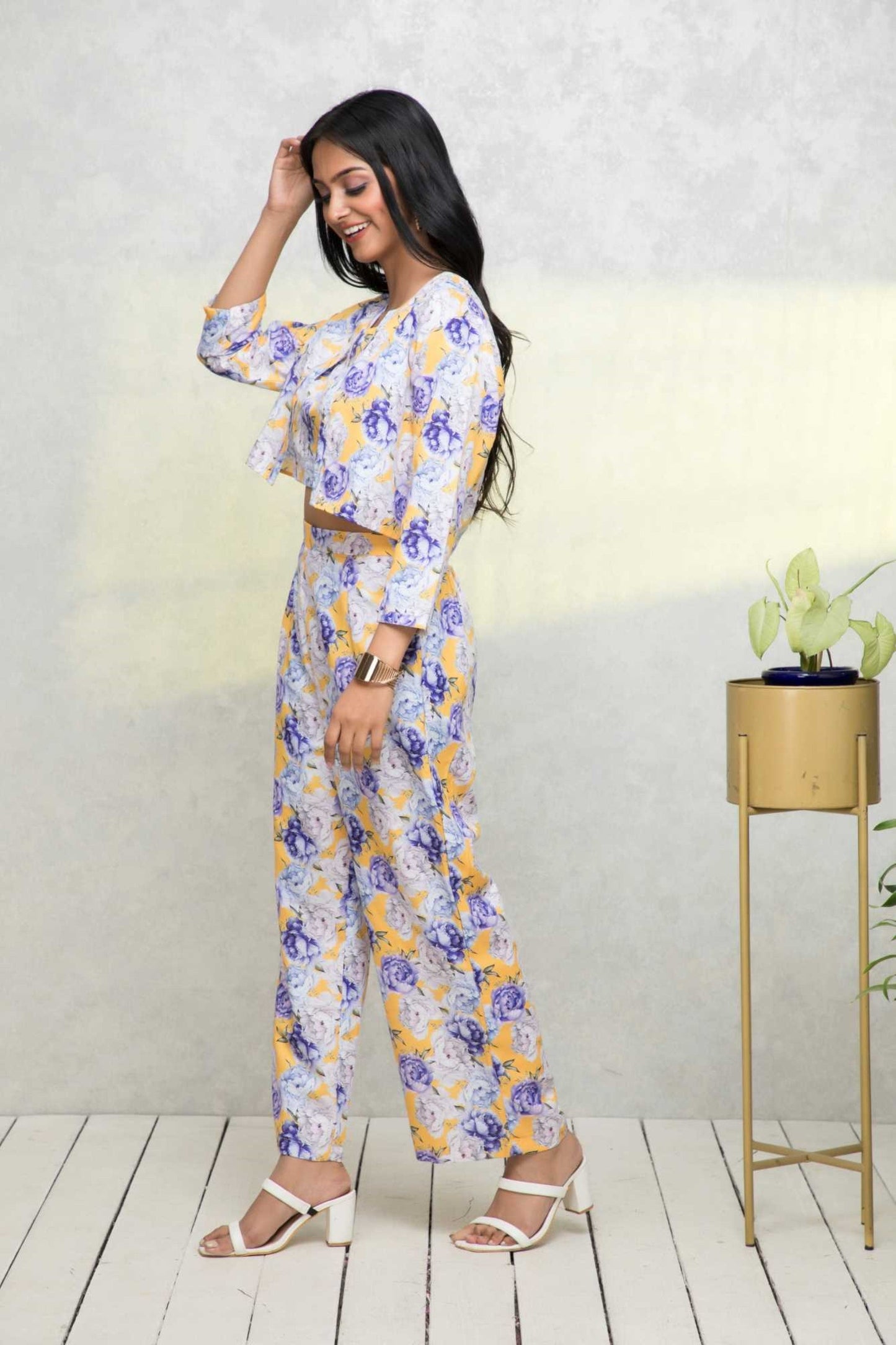 Women's Multi Printed Pastels Co-Ords