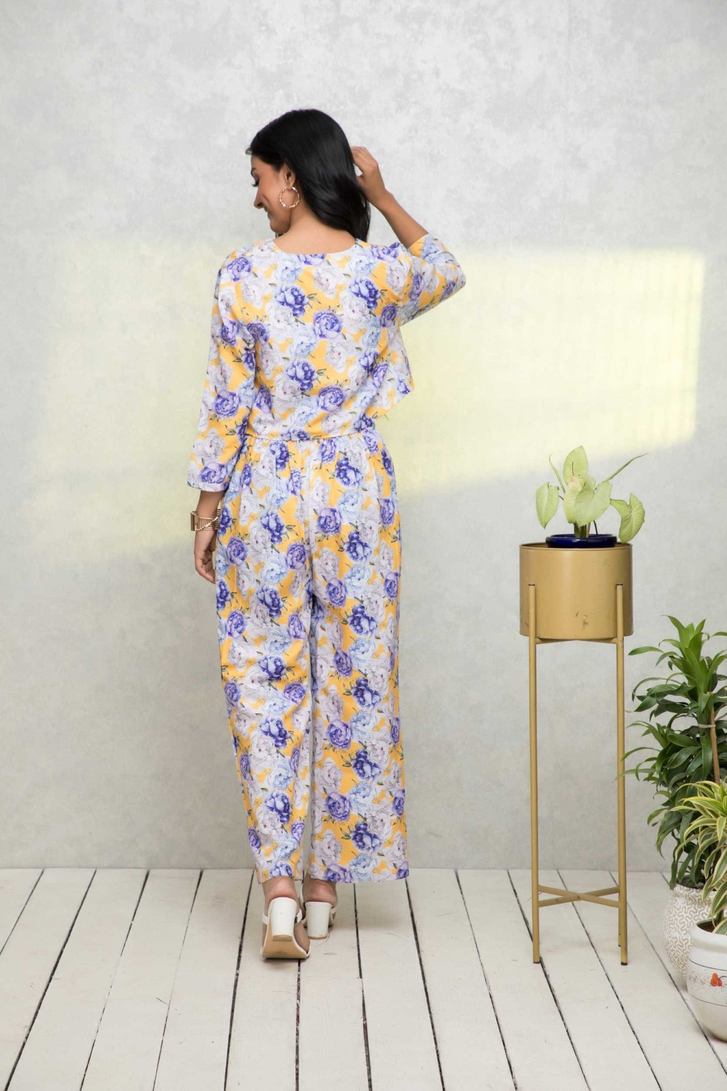 Women's Multi Printed Pastels Co-Ords