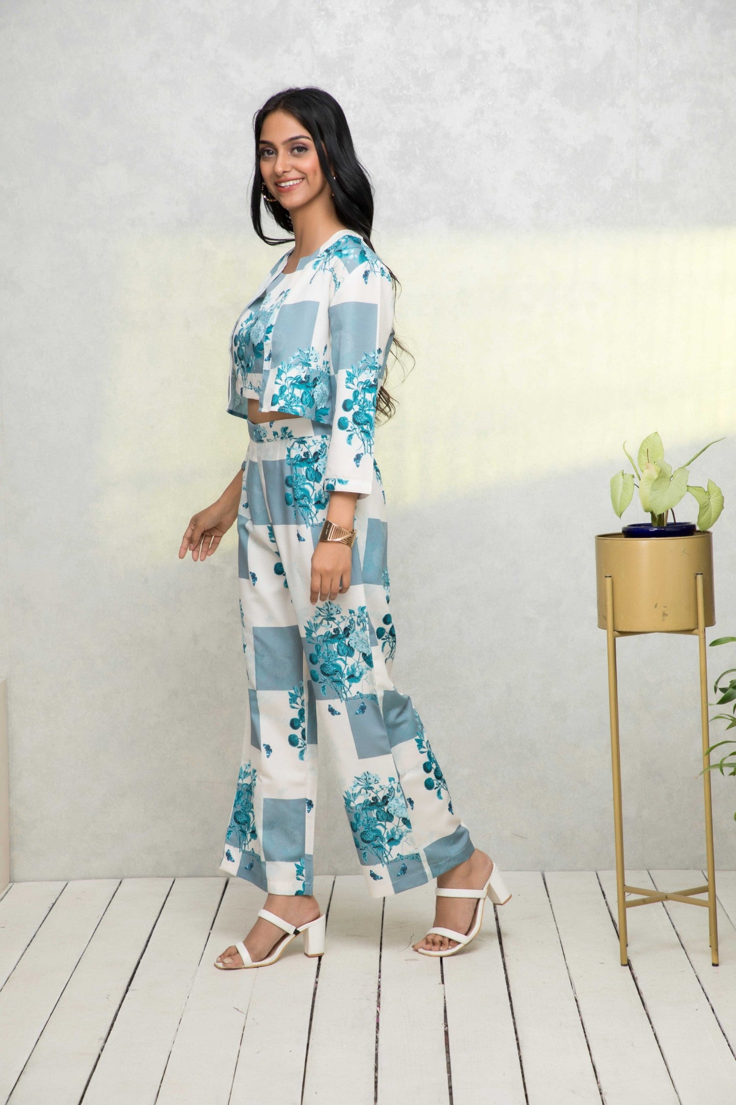 Women's Multi Printed Summer Checks Co-Ords