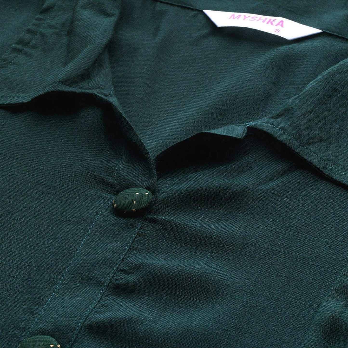Women's Green Rayon Solid Half Sleeve Casual Kurta Palazzo