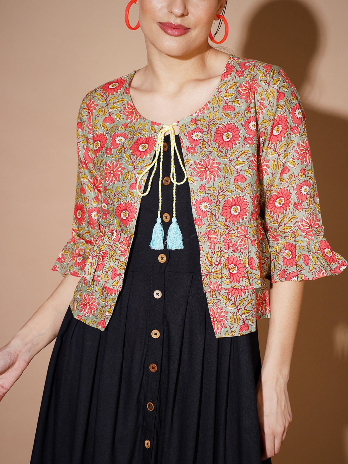 Women's Black Geometric Dresses