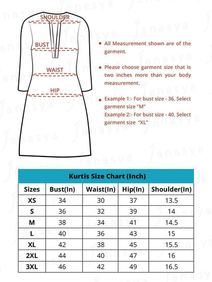 Women's Multicolor Poly Crepe Kur