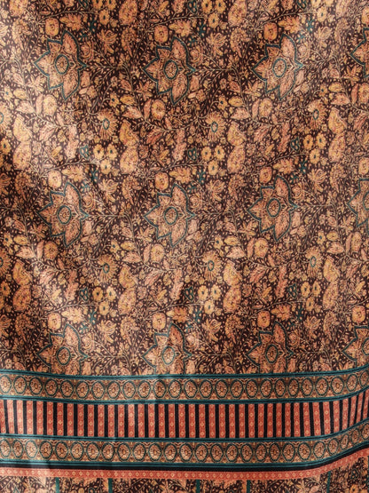 Women's Multicolored Polyster Velvet  Digital Printed Dupatta