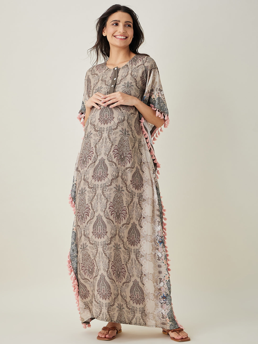 Women's Olive Garden Maternity and Nursing Kaftan