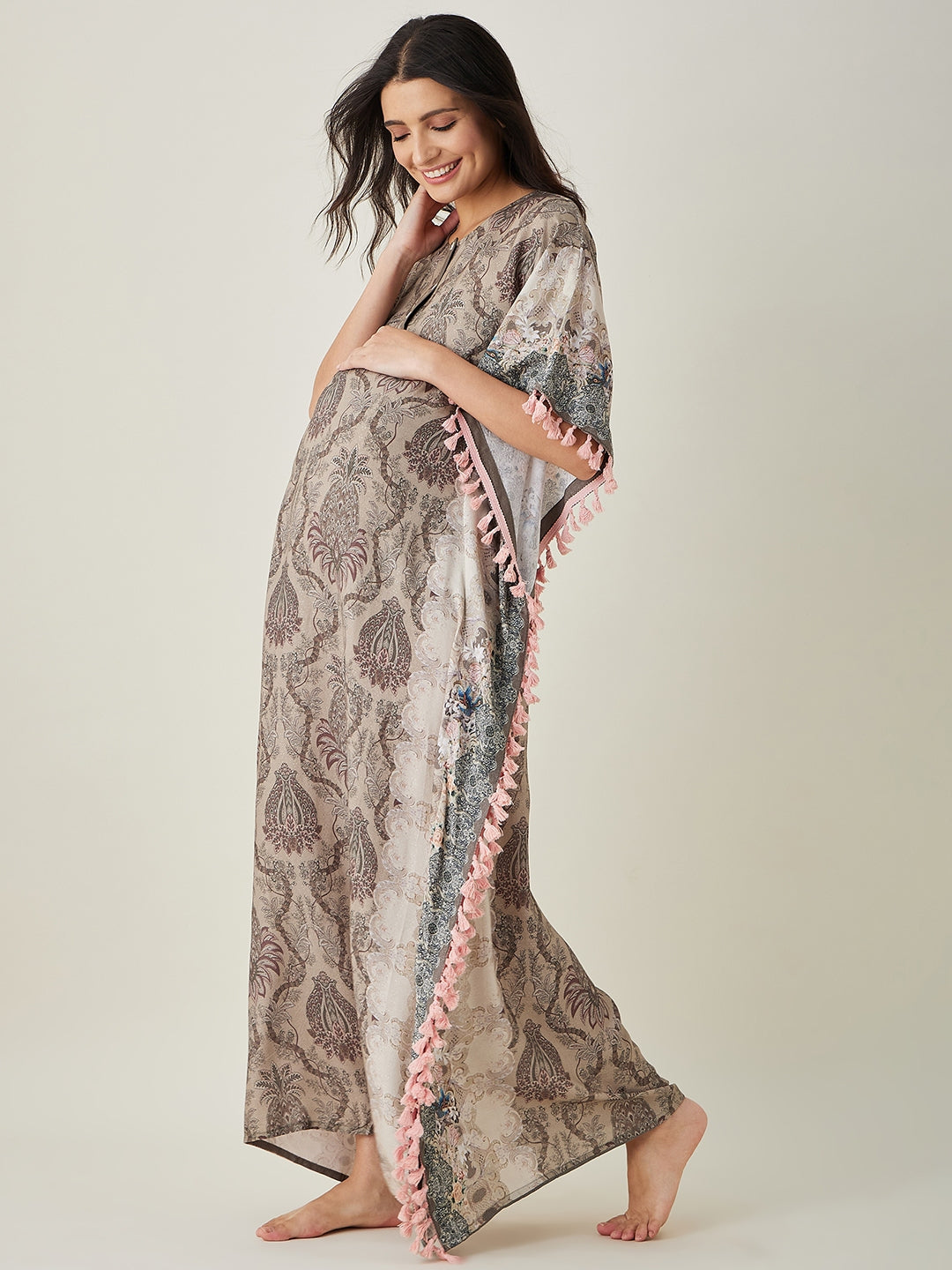 Women's Olive Garden Maternity and Nursing Kaftan