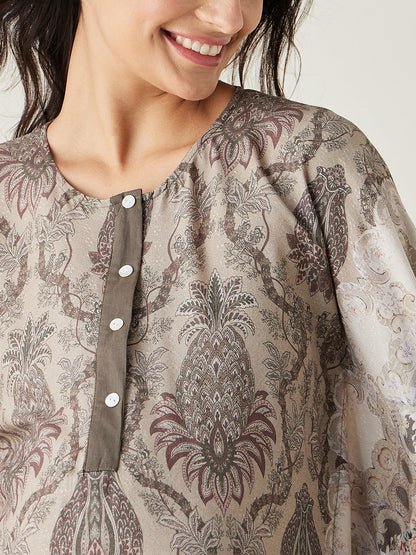 Women's Olive Garden Maternity and Nursing Kaftan