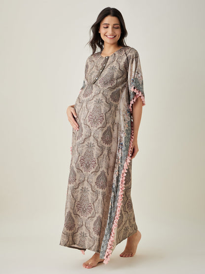 Women's Olive Garden Maternity and Nursing Kaftan
