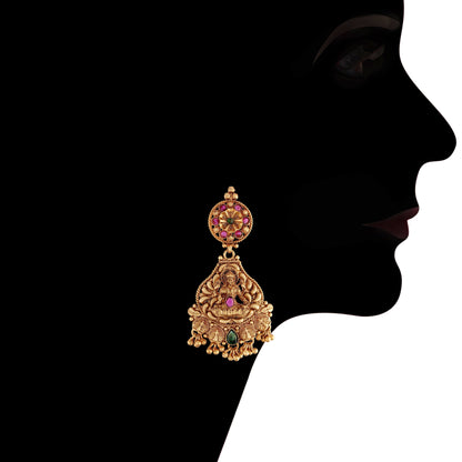 Women's Traditional Temple Choker Necklace Jewellery SetÂ 