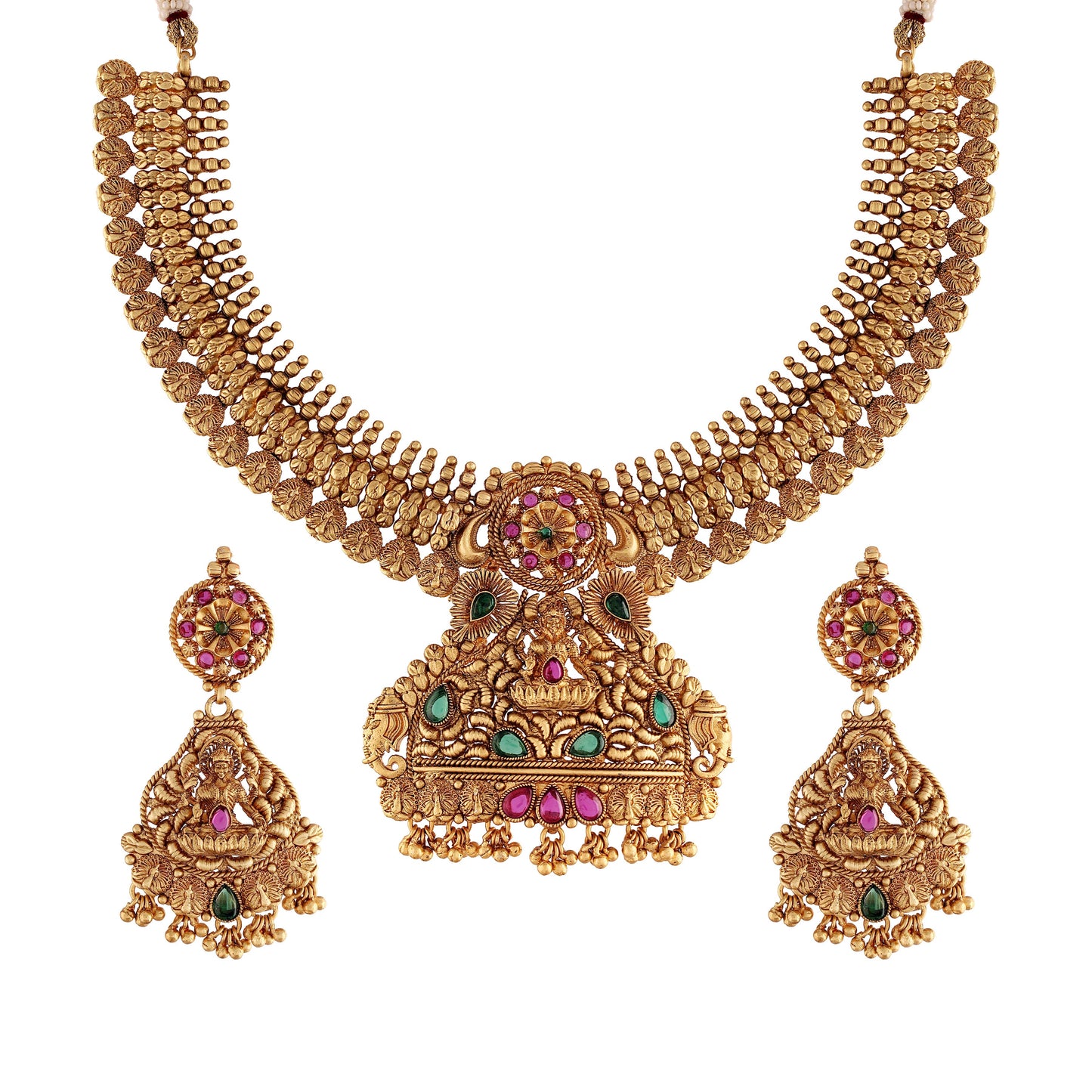 Women's Traditional Temple Choker Necklace Jewellery SetÂ 