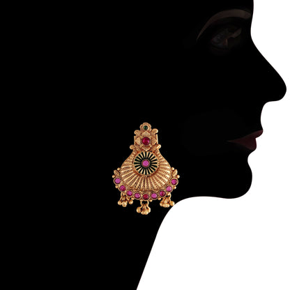 Women's Traditional Temple Choker Necklace Jewellery SetÂ 