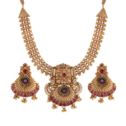 Women's Traditional Temple Choker Necklace Jewellery SetÂ 