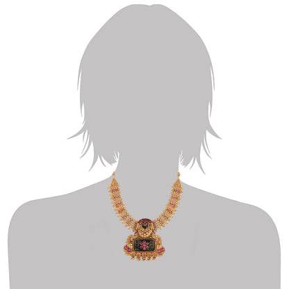 Women's Traditional Temple Choker Necklace Jewellery SetÂ 