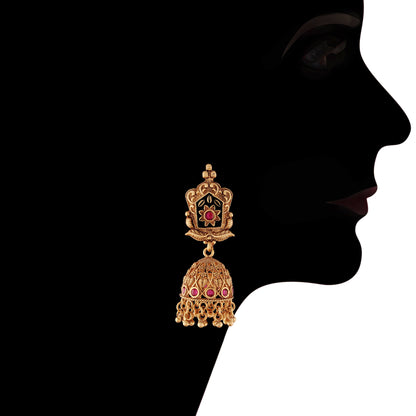 Women's Traditional Temple Choker Necklace Jewellery SetÂ 