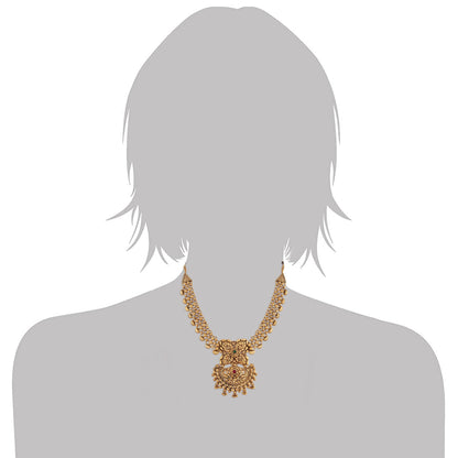 Women's Traditional Temple Choker Necklace Jewellery SetÂ 