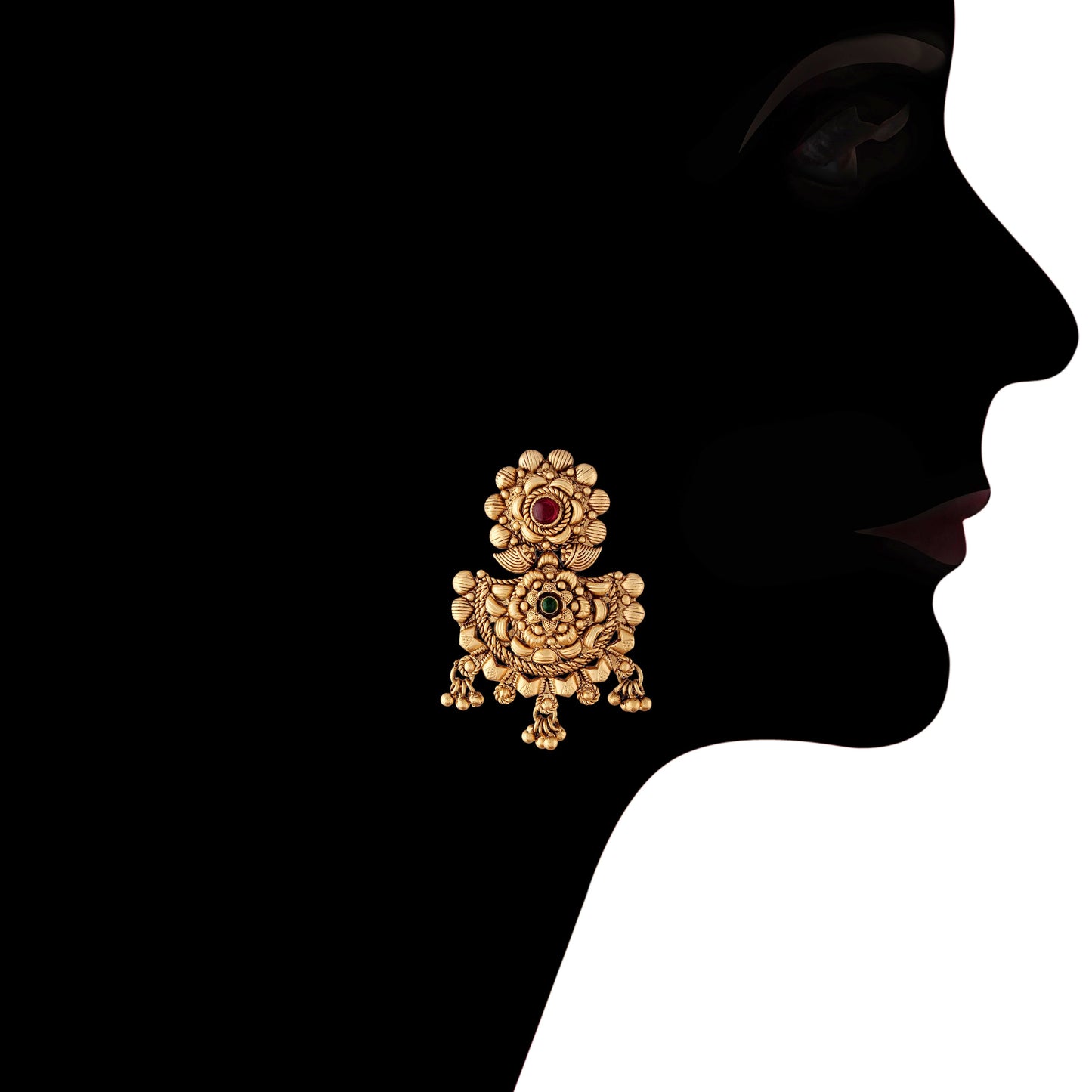 Women's Traditional Temple Choker Necklace Jewellery SetÂ 