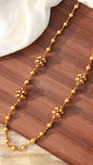 Women's Â 18k Antique Gold Plated South Indian Beads Mala Ball Chain NecklaceÂ 