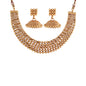 Women's 18K Gold Plated Traditional South Indian Style Necklace