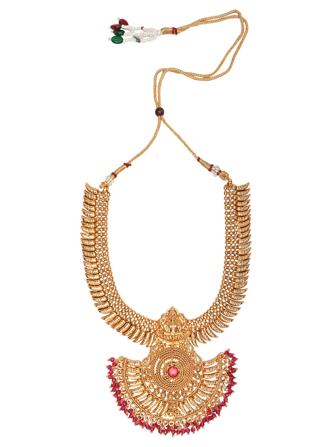 Women's 18K Gold Plated Traditional Style Choker Necklace Jewellery Set
