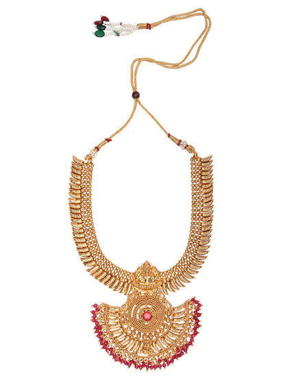 Women's 18K Gold Plated Traditional Style Choker Necklace Jewellery Set