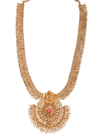 Women's 18K Gold Plated Traditional Style Choker Necklace Jewellery Set