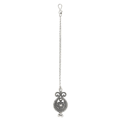 Women's Antique Silver Oxidized Ethnic Traditional Afghani Choker Necklace Jewellery Set