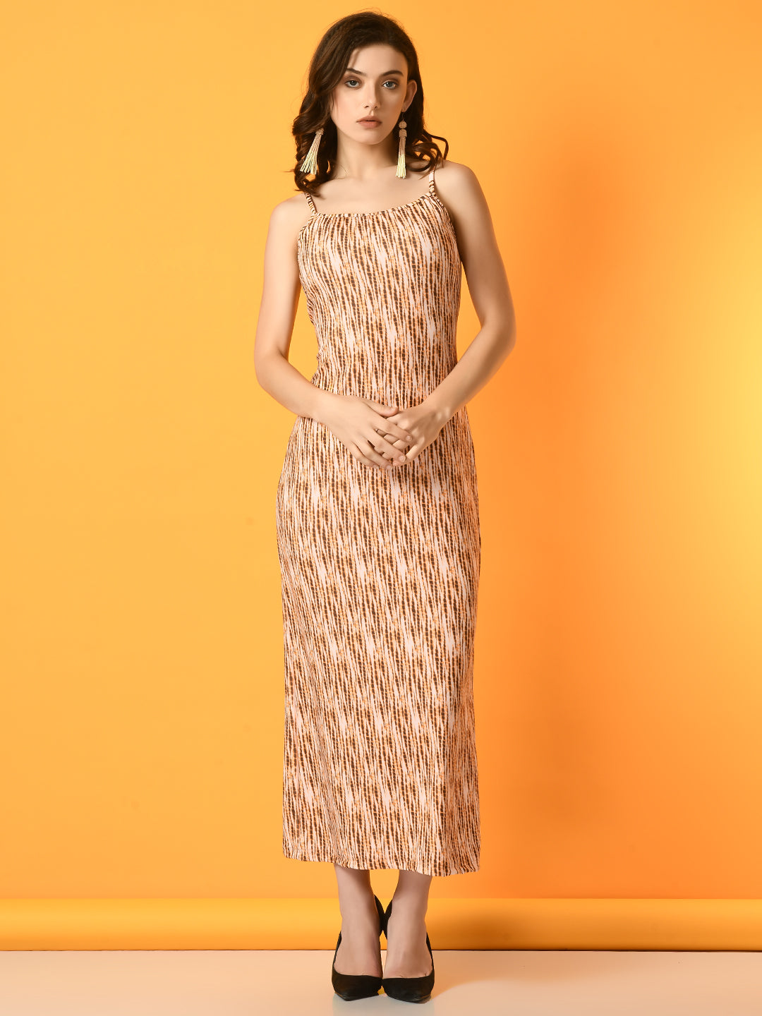 Women's Multi Printed   Party  Dress