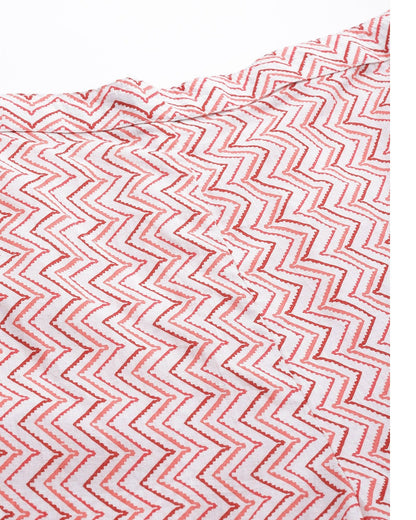 Women's Pink Printed Night Suit