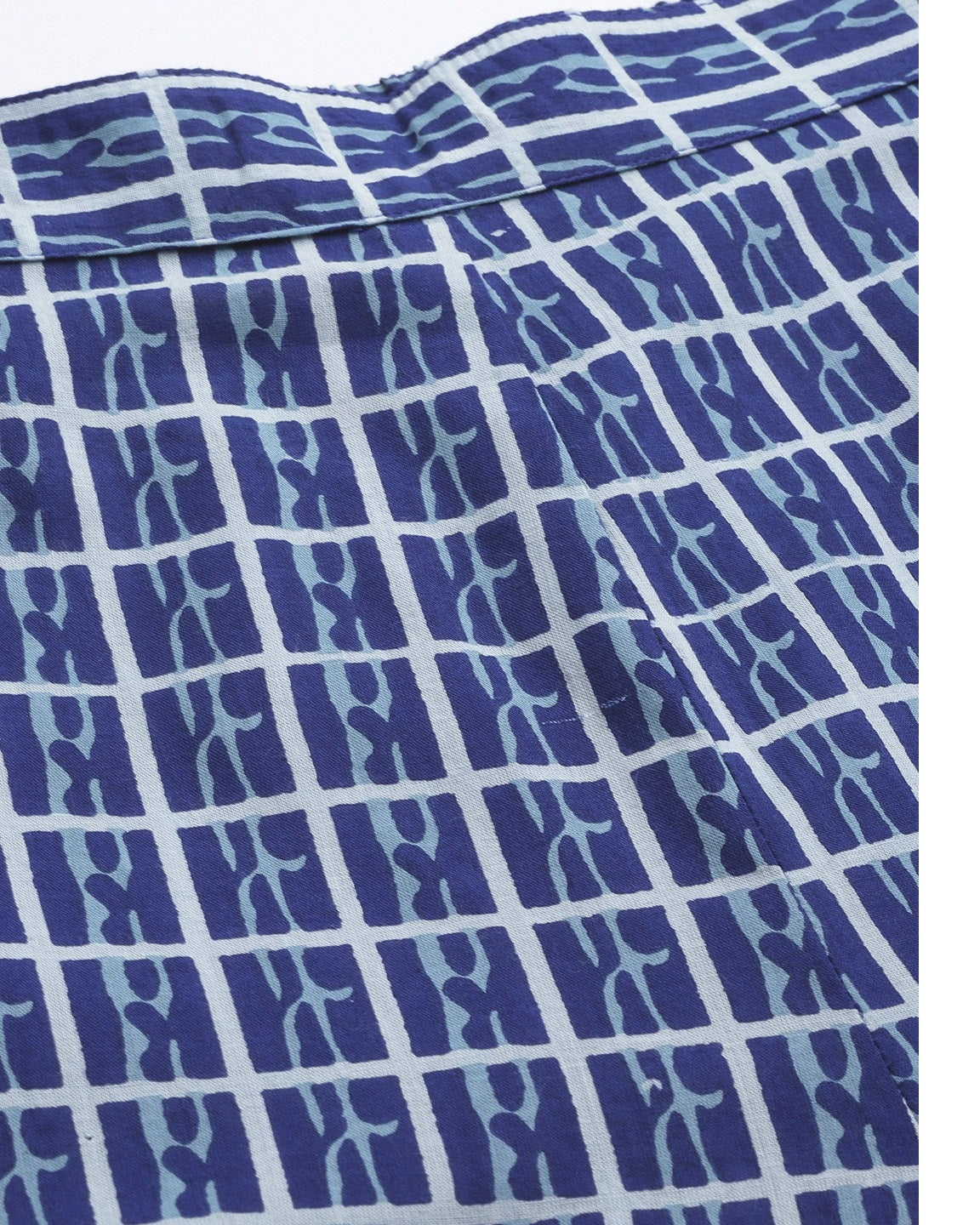 Women's Blue Cotton Printed Night suit