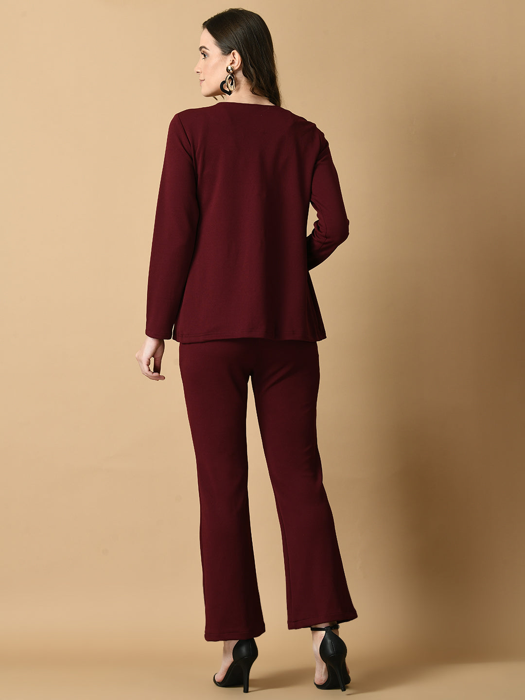 Women's Magenta Solid Jacket