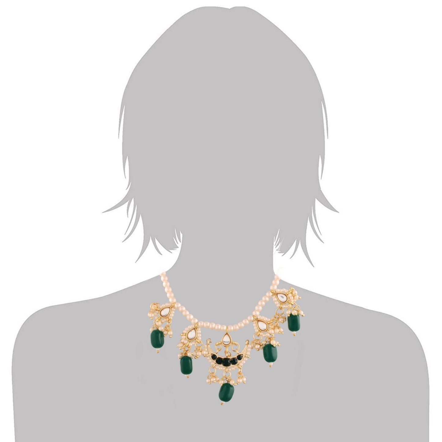 Women's Pearl Moti Mala Neckl