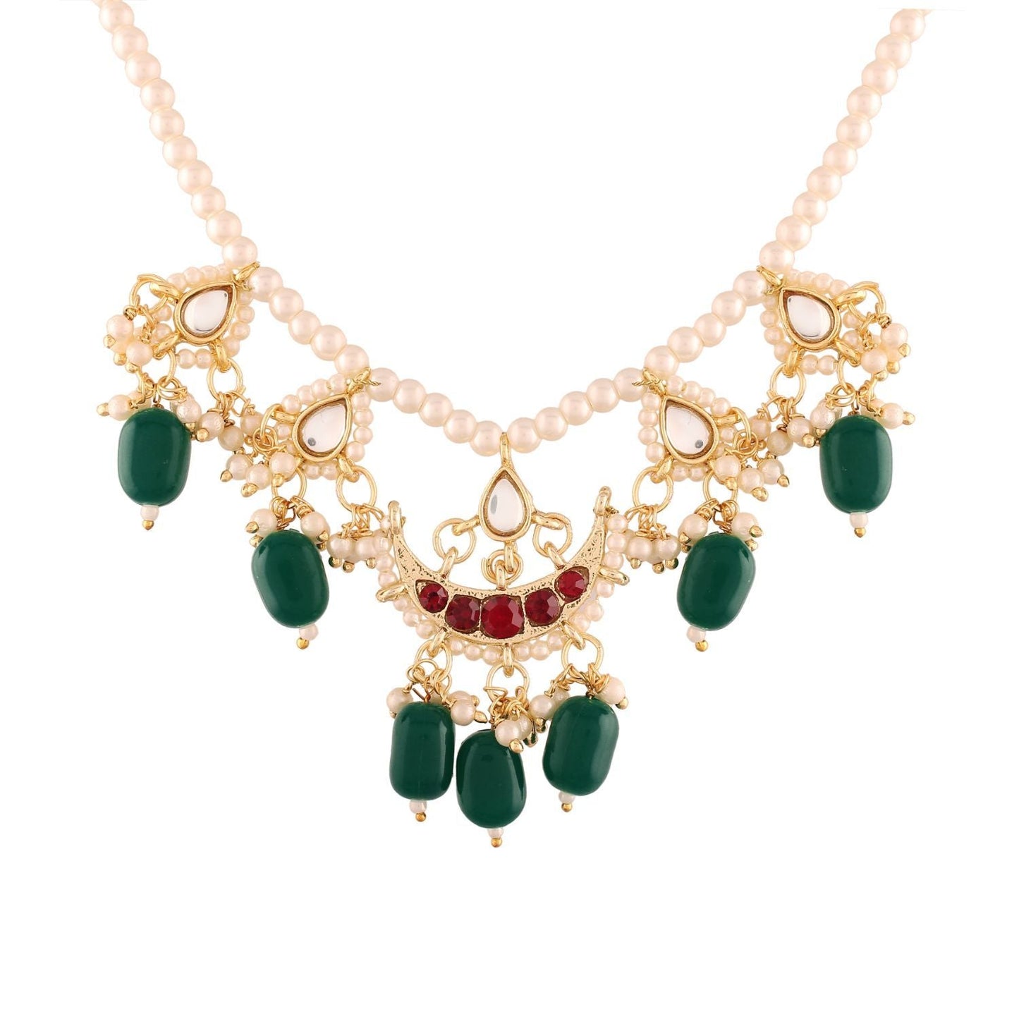 Women's Pearl Moti Mala Neckl