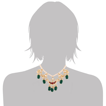 Women's Pearl Moti Mala Neckl
