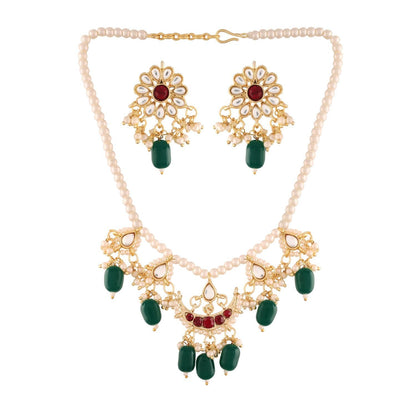 Women's Pearl Moti Mala Neckl