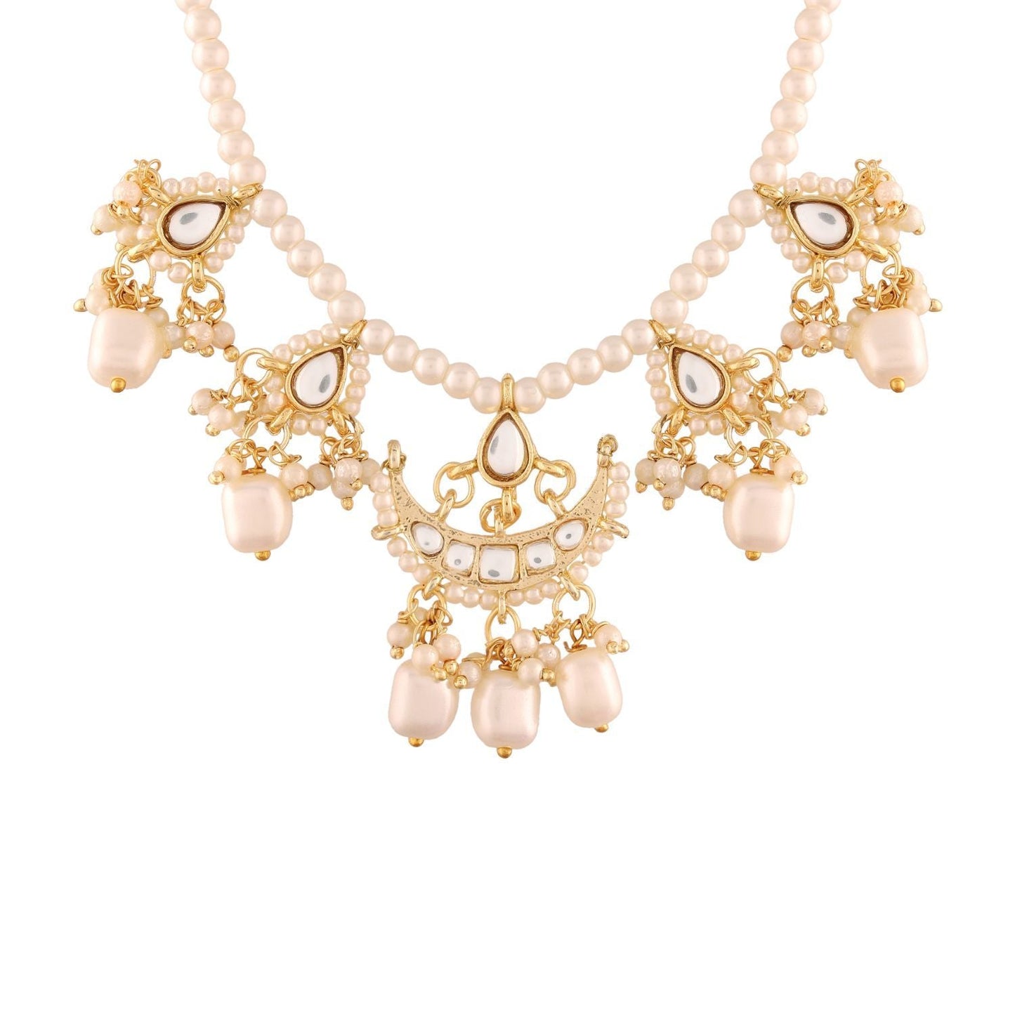 Women's Pearl Moti Mala Neckl