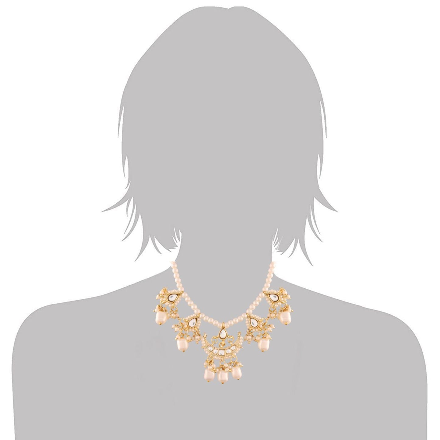 Women's Pearl Moti Mala Neckl