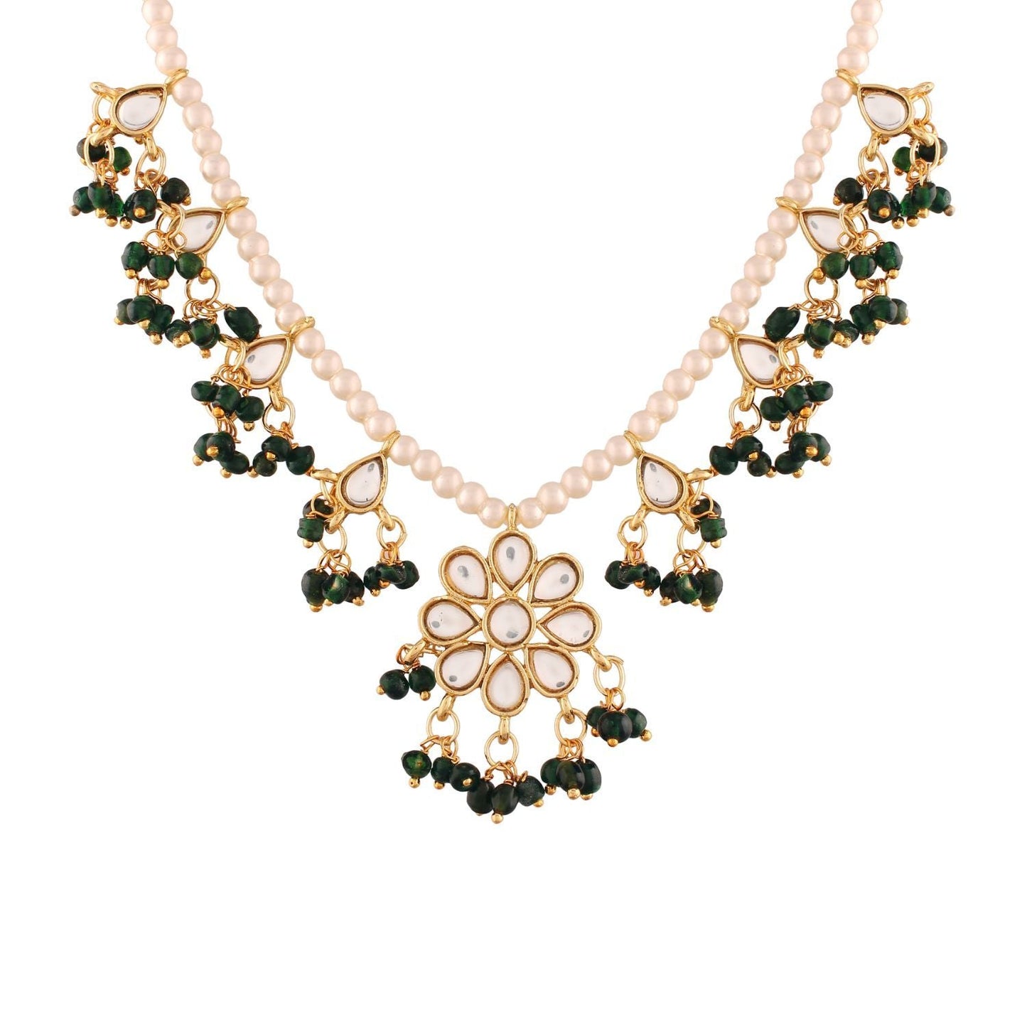 Women's Pearl Moti Mala Neckl