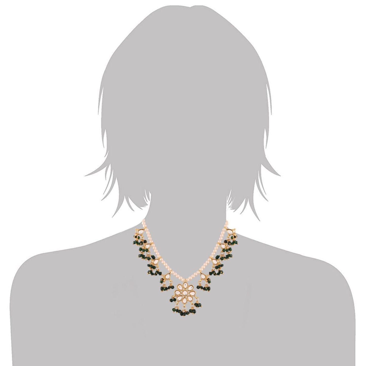 Women's Pearl Moti Mala Neckl