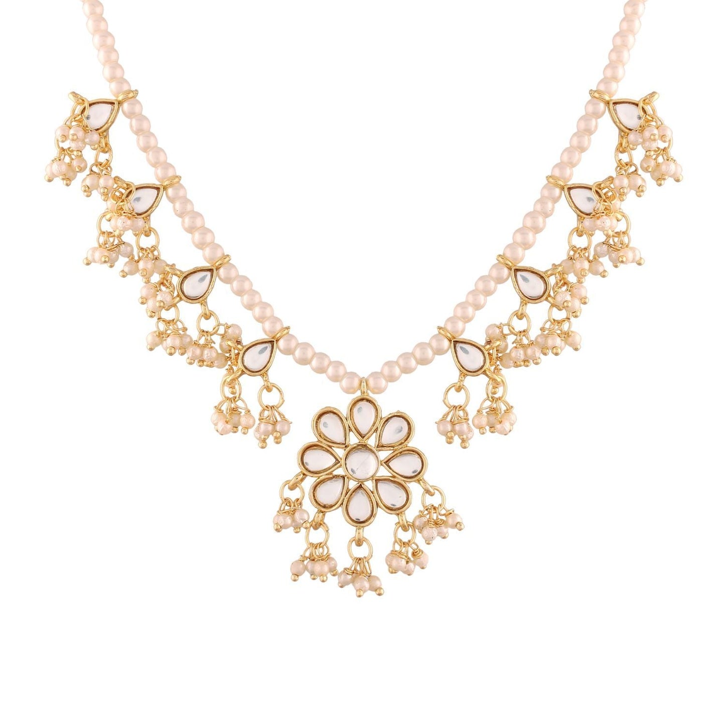 Women's Pearl Moti Mala Neckl