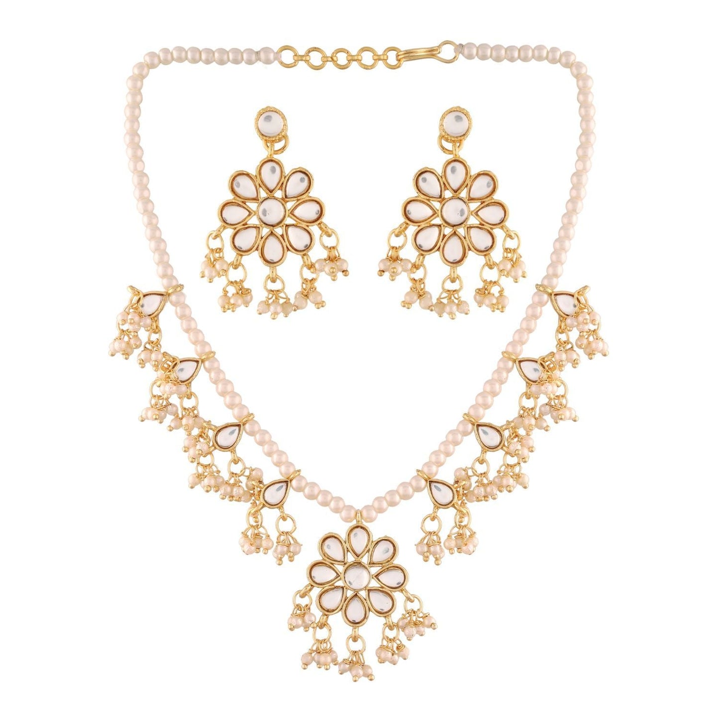 Women's Pearl Moti Mala Neckl