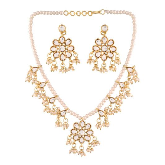 Women's Pearl Moti Mala Neckl